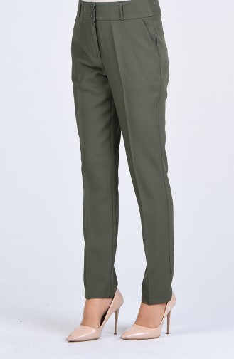 Classic Trousers with Pockets 0101-08 Khaki 0101-08