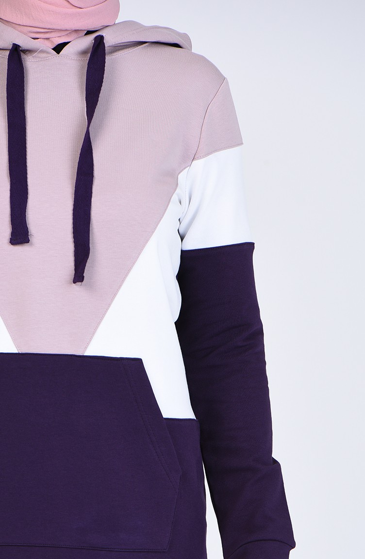 purple polo sweat suit
