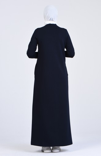 Abayas Bleu Marine 9158-02