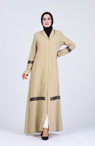 Dunkel-Beige Abayas 0411-02