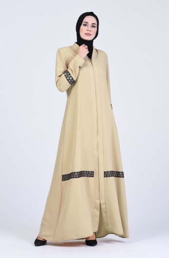 Dunkel-Beige Abayas 0411-02