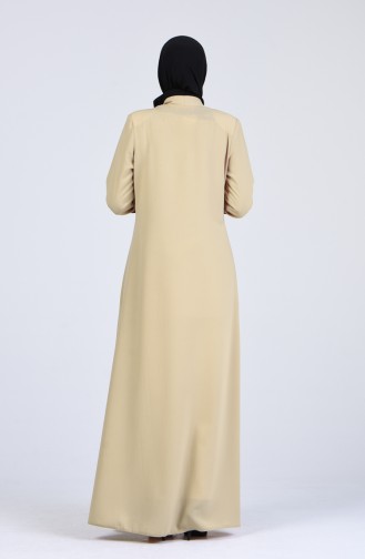 Dunkel-Beige Abayas 0411-02