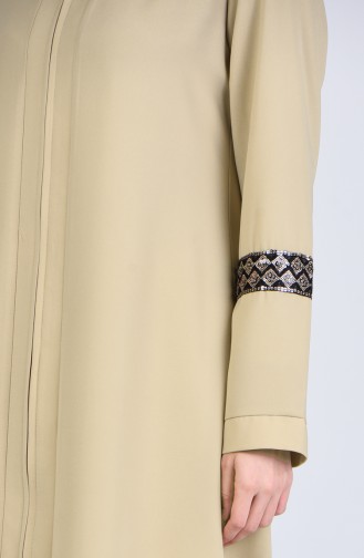 Dark Beige Abaya 0411-02