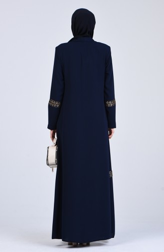 Dunkelblau Abayas 0411-03