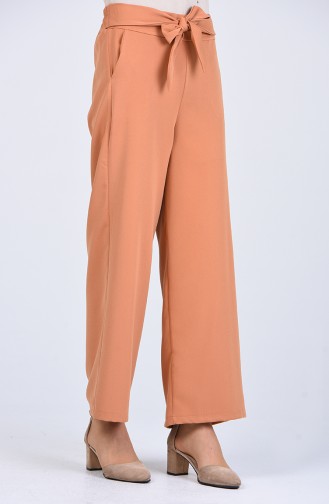 Belted wide-leg Trousers 1502-06 Tobacco 1502-06