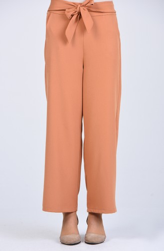 Belted wide-leg Trousers 1502-06 Tobacco 1502-06