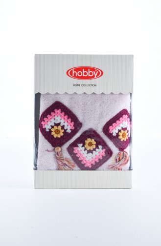 Hobby Angelina Pansy 50X90 Handtuch 1001-11339 Pink 1001-11339