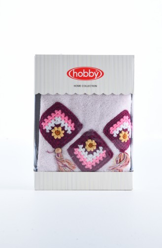 Hobby Angelina Pansy 50X90 Tekli Havlu 1001-11339 Pembe