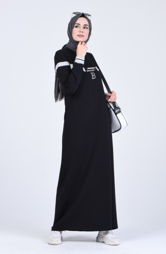 Robe Hijab Noir 9155-01