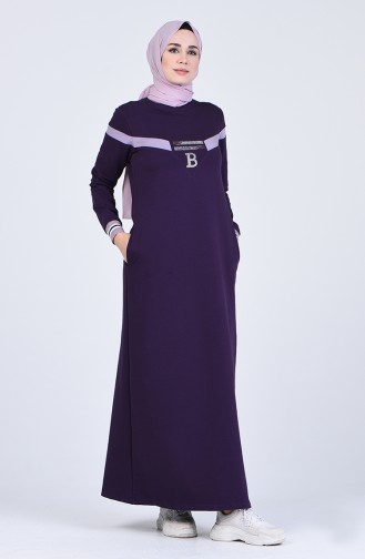 Purple İslamitische Jurk 9155-06