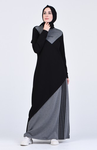 Robe Hijab Noir 9160-01