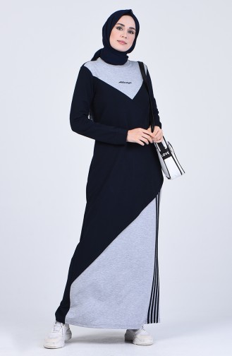 Robe Hijab Bleu Marine 9160-02