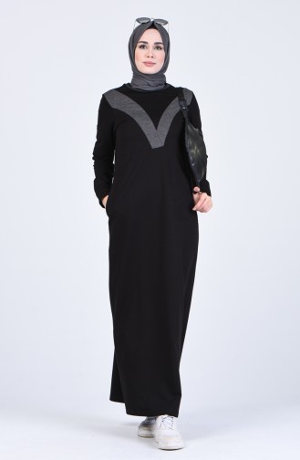 Robe Hijab Noir 9183-01