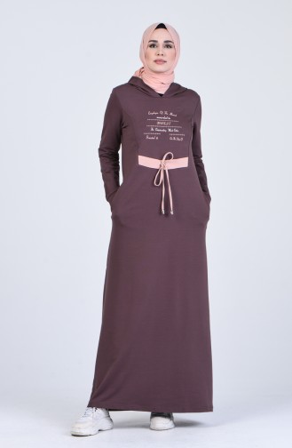 فستان بُني 9186-03