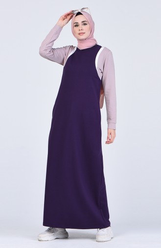 Purple Hijab Dress 9196-04