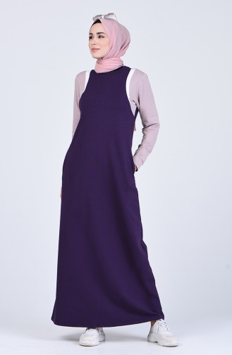 Purple Hijab Dress 9196-04