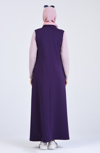 Purple Hijab Dress 9196-04