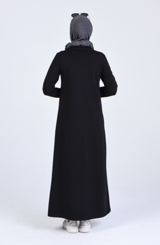 Black İslamitische Jurk 9197-01