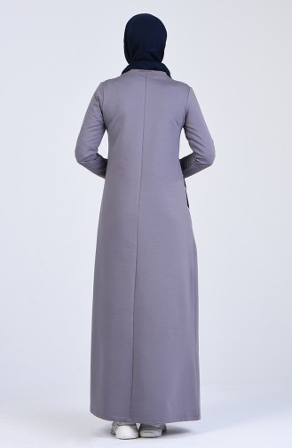 Robe Hijab Fumé 9197-03