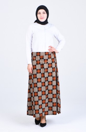 Brick Red Skirt 2045-04