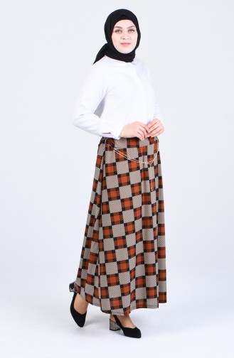 Brick Red Skirt 2045-04