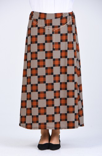 Brick Red Skirt 2045-04