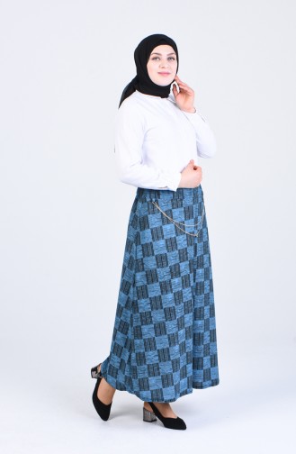 Turquoise Skirt 2046-01