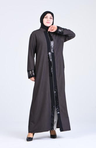 Abayas Couleur Brun 8024-02