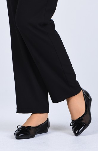 Black Women`s Flats 0211-01