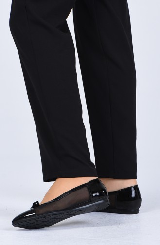 Black Women`s Flats 0211-01