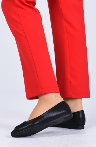Ballerine Pour Femme Noir 0220-01
