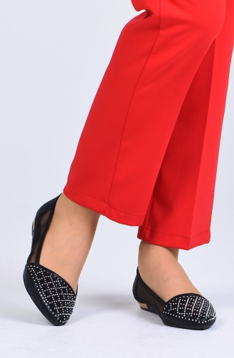 Schwarz Damen Ballerinas 0604-03