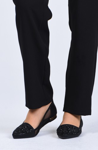 Black Women`s Flats 0607-01