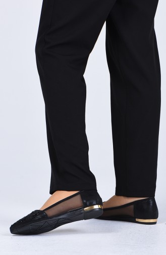 Black Women`s Flats 0607-01