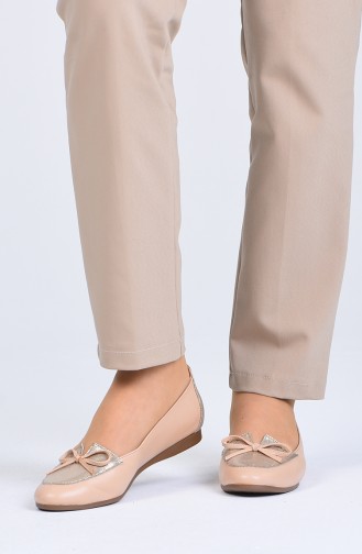 Skin Color Women`s Flats 4030-02