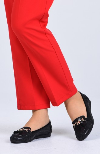 Black Women`s Flats 9322-03