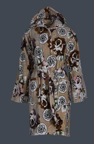 Ensemble de Serviette et Peignoir Café au lait 4019-01