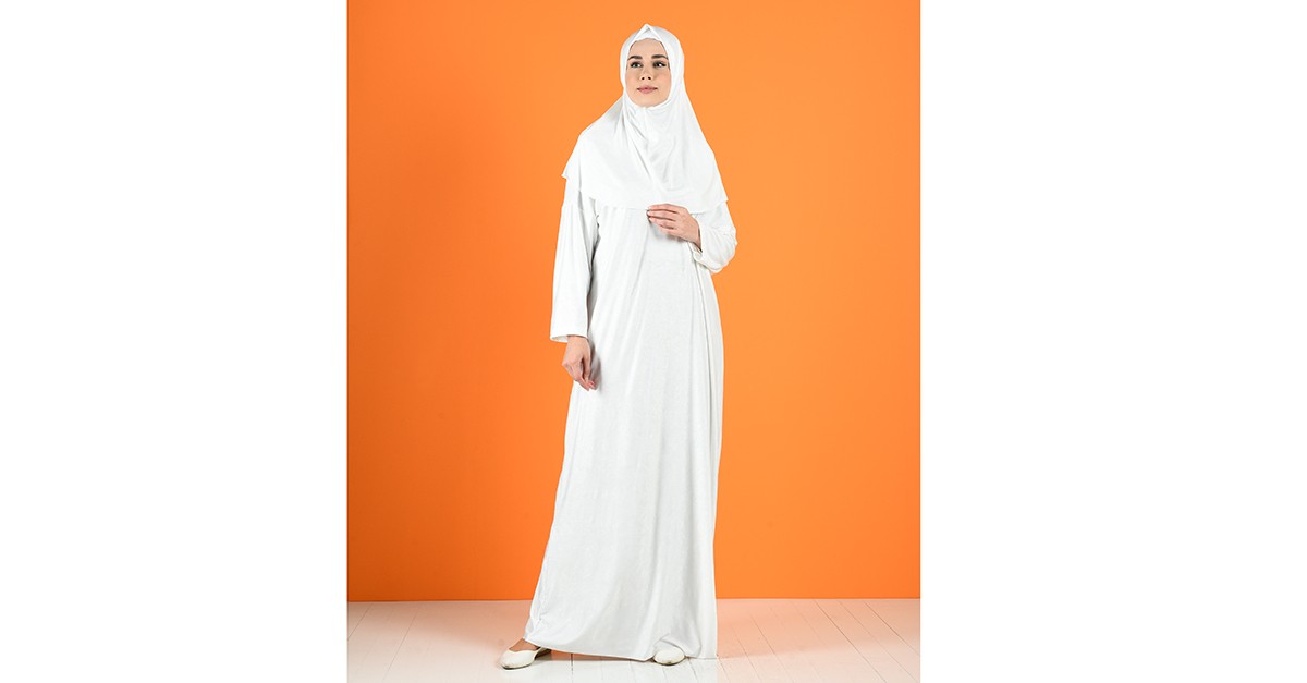 Robe de Prière Blanc 1119-01 | Sefamerve