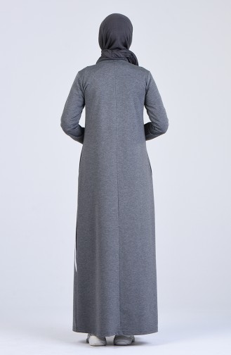Anthracite Hijab Dress 9161-03
