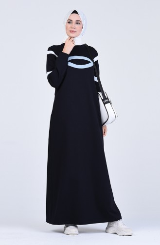Robe Hijab Bleu Marine 9189-02