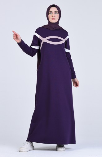 Robe Hijab Pourpre 9189-03