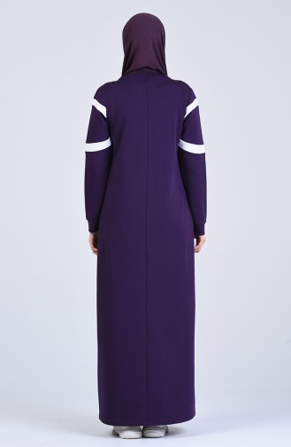 Purple Hijab Dress 9189-03