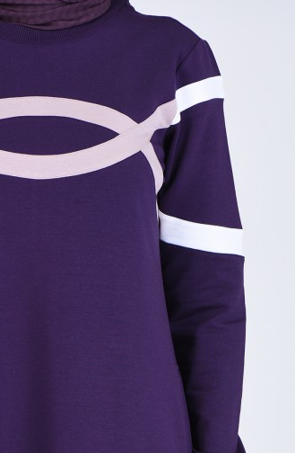 Purple Hijab Dress 9189-03