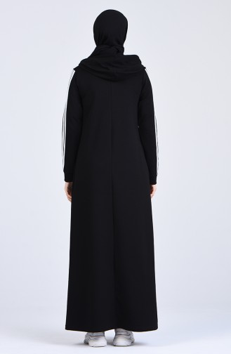 Black Hijab Dress 9199-01