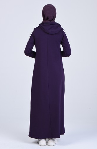 Lila Hijab Kleider 9199-04