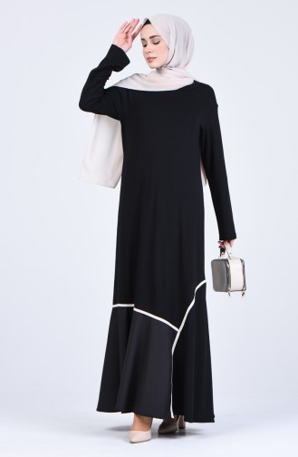 Striped Dress 3174-01 Black 3174-01