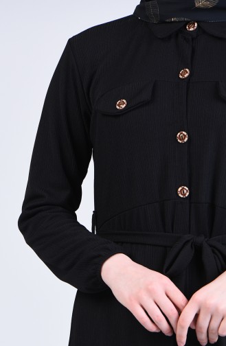 Button-down Dress 1009-03 Black 1009-03