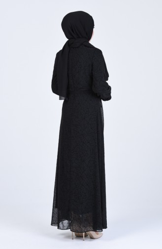 Black Hijab Dress 60145-01