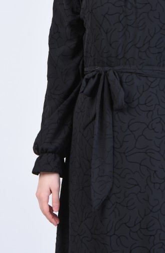 Black Hijab Dress 60145-01