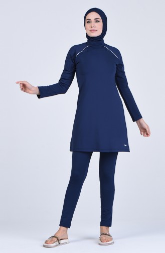 Navy Blue Swimsuit Hijab 20115-03